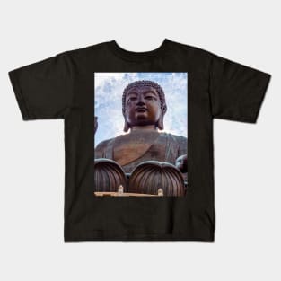 Tian Tan Buddha, Lantau Island, Hong Kong Kids T-Shirt